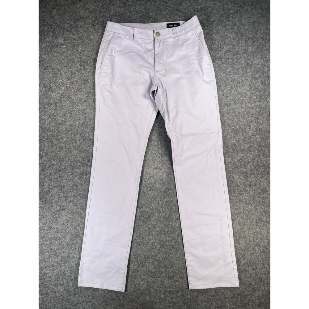 Bonobos‎ Chino Pants Men's 32x34 Tailored Fit Lavendar Slim Straight Pants